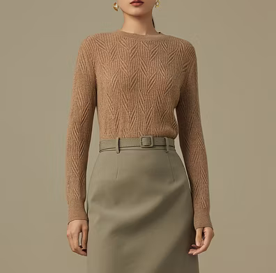 Maglioni da donna invernali fantasia 100% cashmere