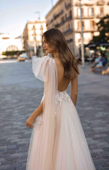 Yc469 Abito da sposa da sposa smoking semplice stile francese con una spalla